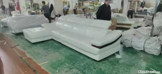 【大厂仿真皮沙发】实木框架，高回弹海绵45密度。全新包装，质量非常好，3.6米右贵妃 - 芜湖28生活网 wuhu.28life.com